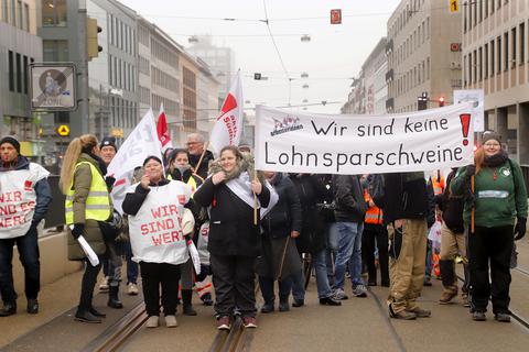 Verdi-Warnstreik Auch In Darmstadt